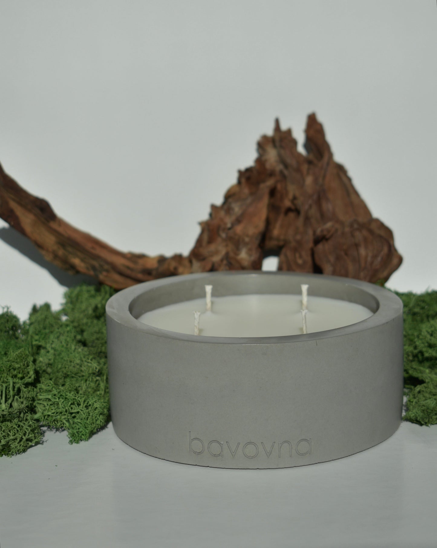 Betelgeuse gray Candles: Eco-Friendly Handmade Soy Wax in Unique Concrete Jars