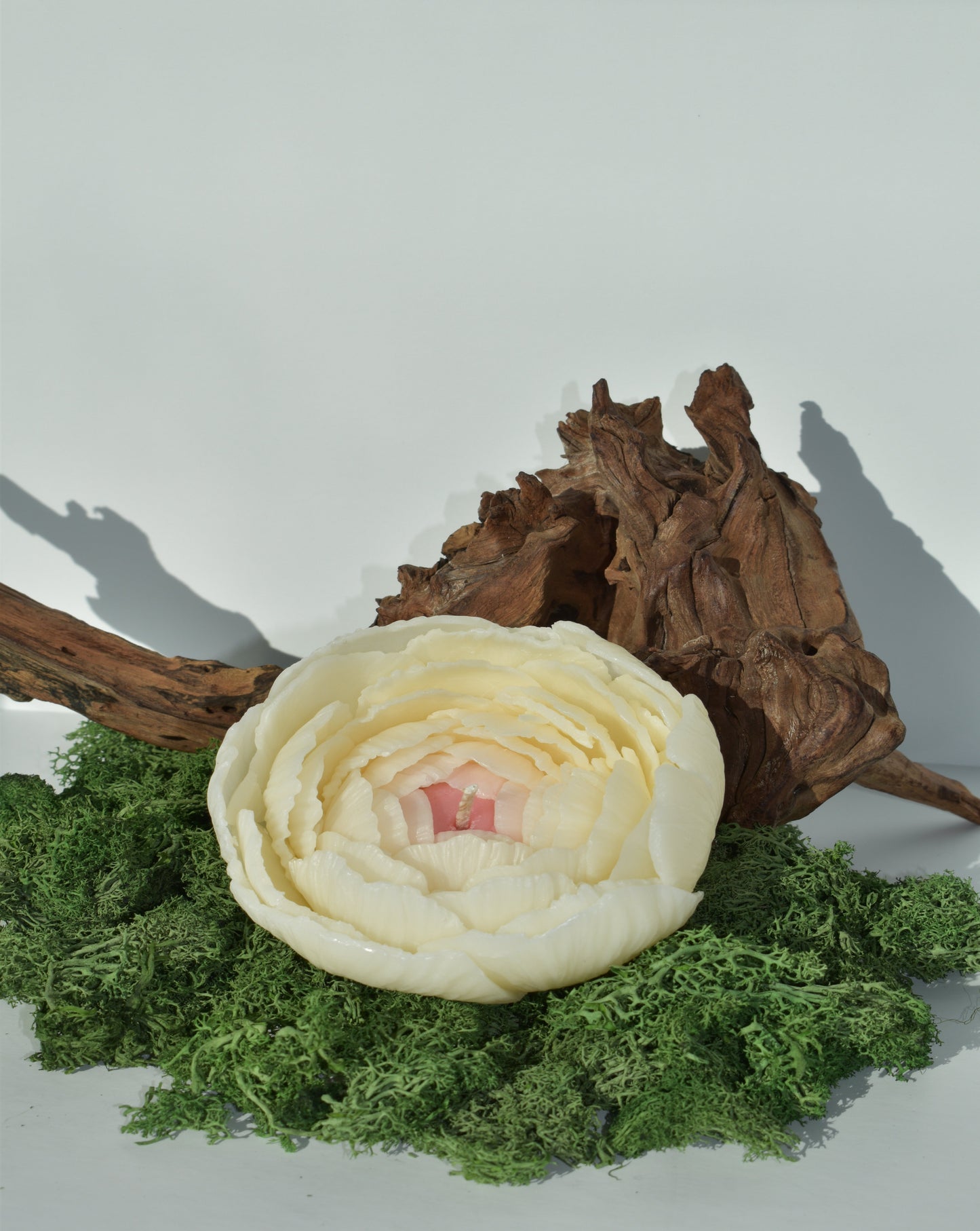 Handmade Organic Beeswax Flower Candles Peony Blossom: 100% Artisan Crafted & Eco-Friendly