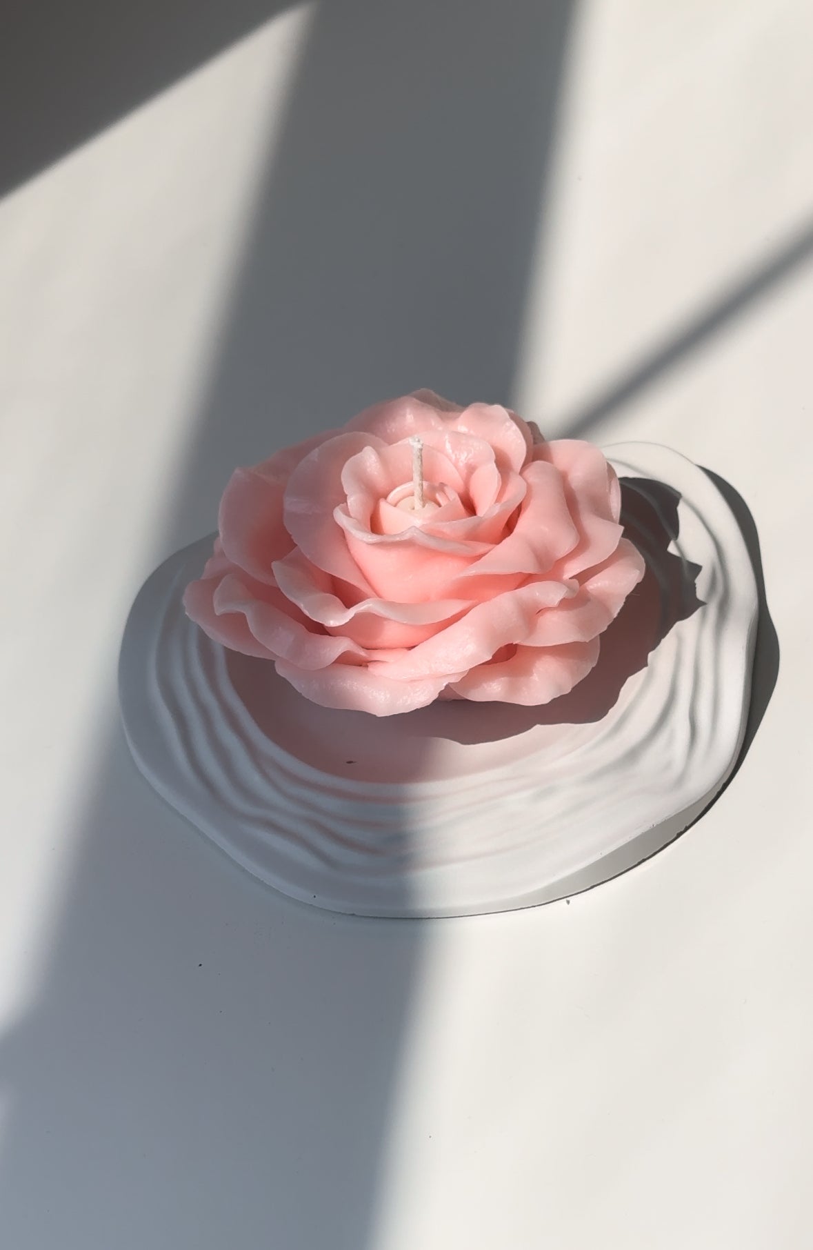 Handmade Organic Beeswax Flower Candles Rose blossom: 100% Artisan Crafted & Eco-Friendly