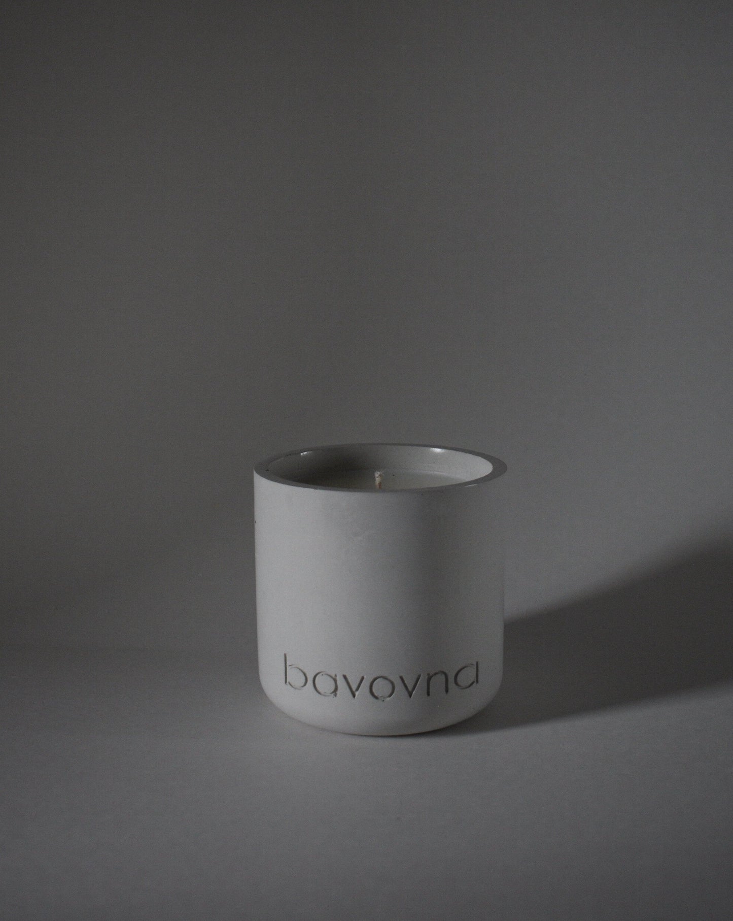 Orion white Candles: Eco-Friendly Handmade Soy Wax in Unique Concrete Jars
