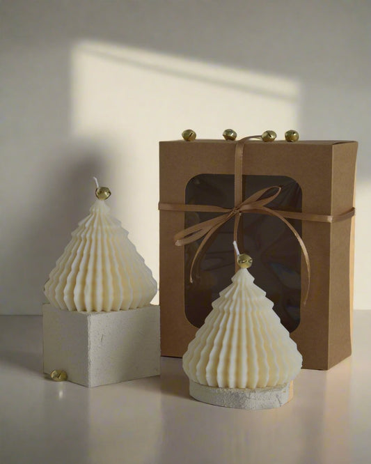 Textured Christmas Tree Soy Wax Candle