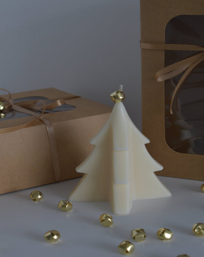 Notched Christmas Tree Soy Wax Candle