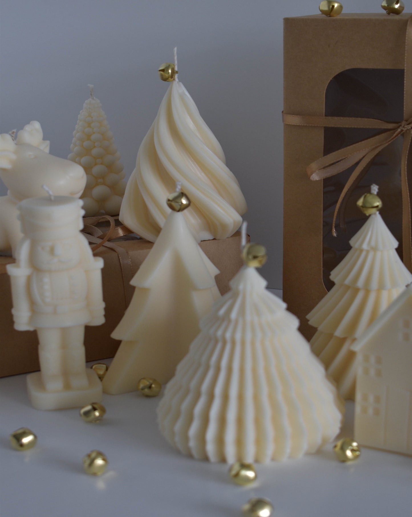 Notched Christmas Tree Soy Wax Candle