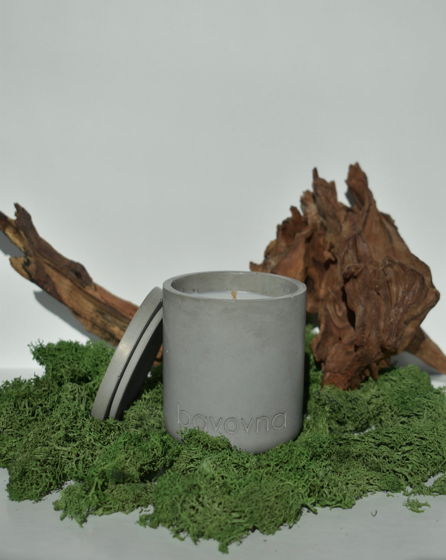 Orion gray Candles: Eco-Friendly Handmade Soy Wax in Unique Concrete Jars