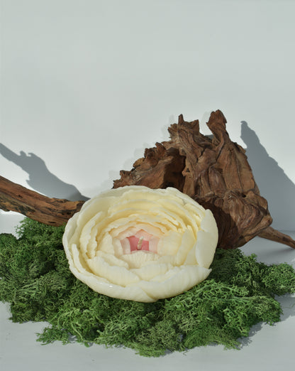 Handmade Organic Beeswax Flower Candles Peony Blossom: 100% Artisan Crafted & Eco-Friendly