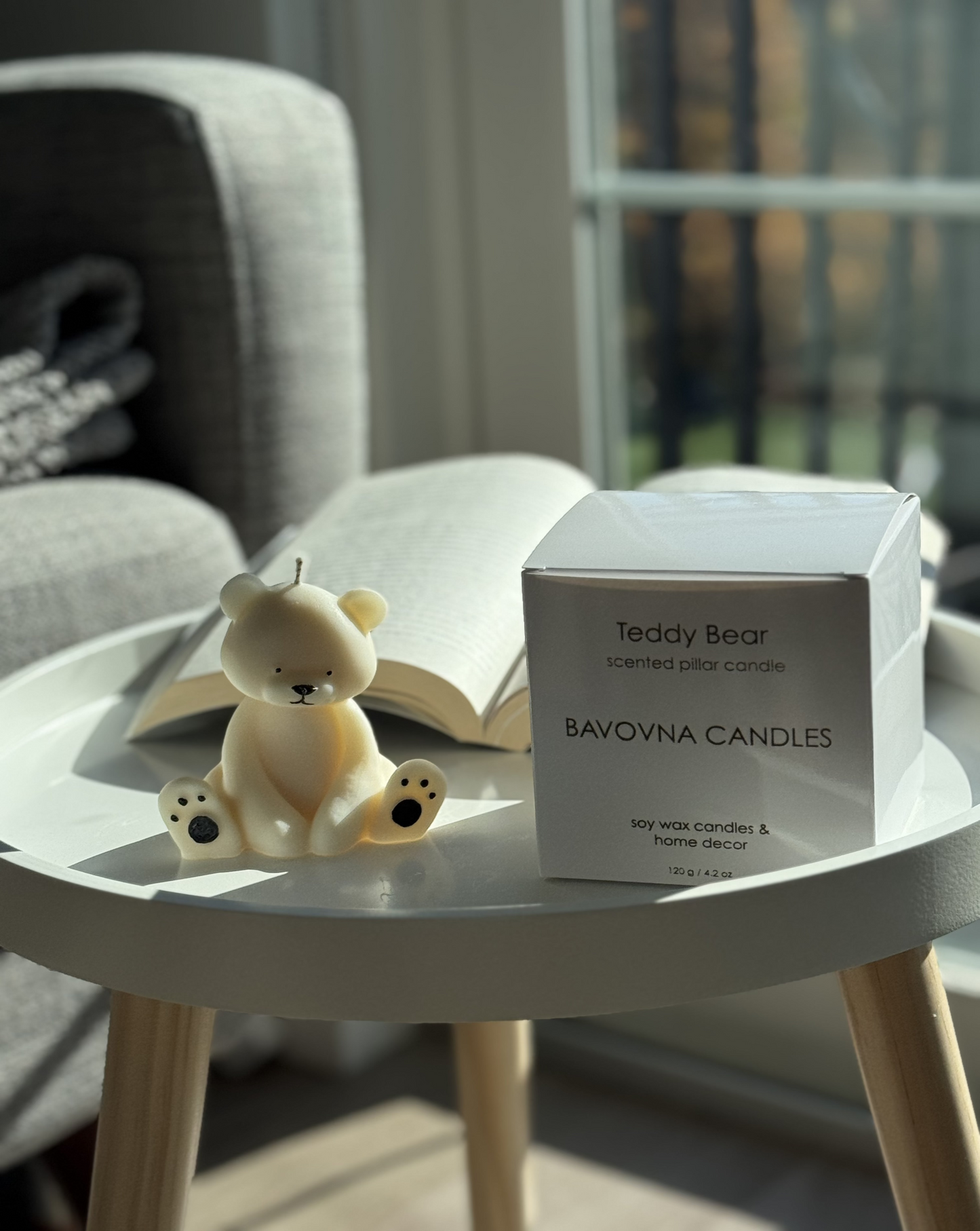 Organic Soy Wax Teddy Bear Candles – Eco-Friendly & Charming Home Décor