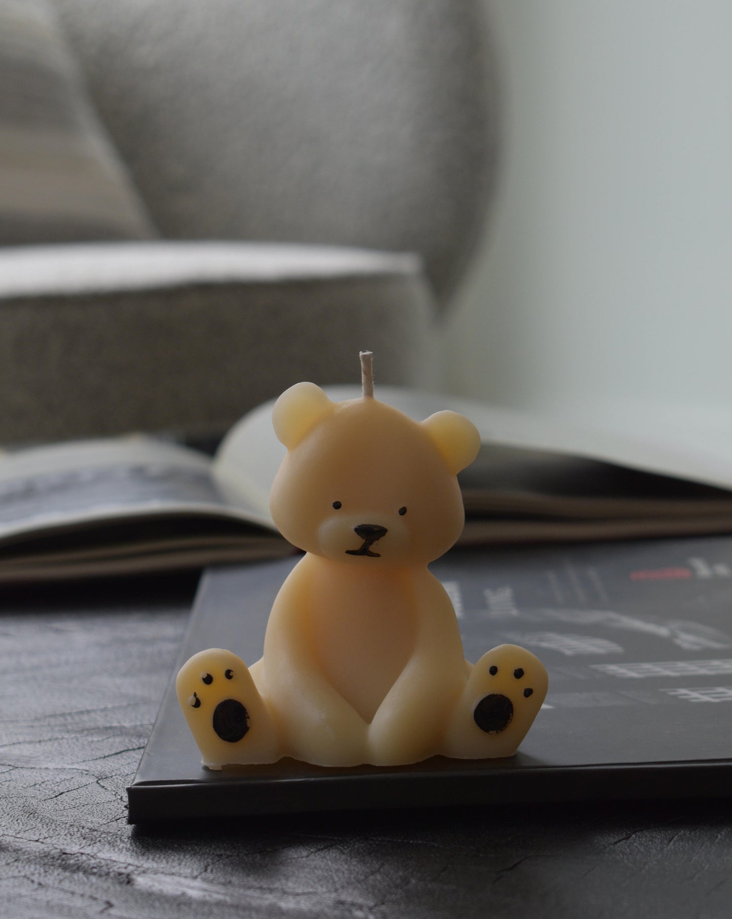 Organic Soy Wax Teddy Bear Candles – Eco-Friendly & Charming Home Décor