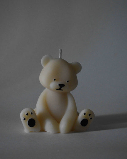 Organic Soy Wax Teddy Bear Candles – Eco-Friendly & Charming Home Décor